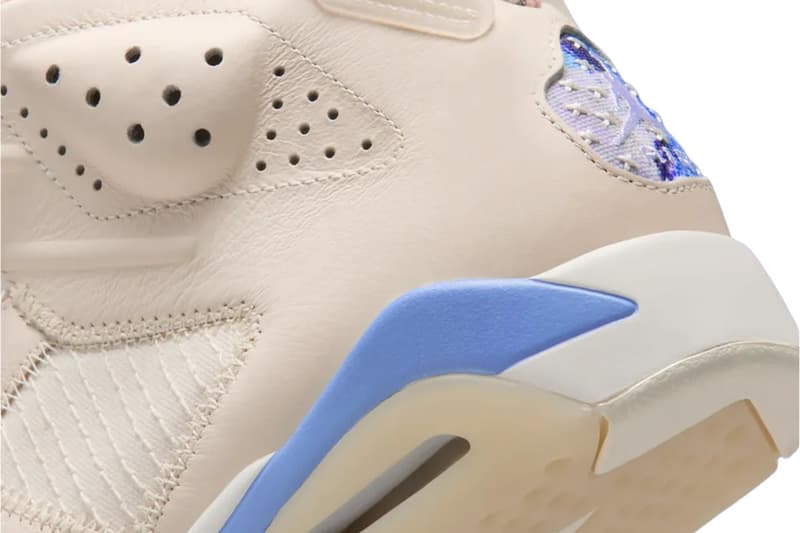 Air Jordan 6 "Sashiko" Pale Ivory/Multi-Color-Work Blue-White  IR7255-110 Official Images
