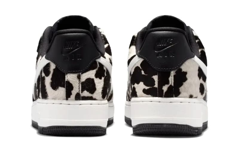 Nike Air Force 1 Low Cow Print Black Phantom IO0442-001 Official Images