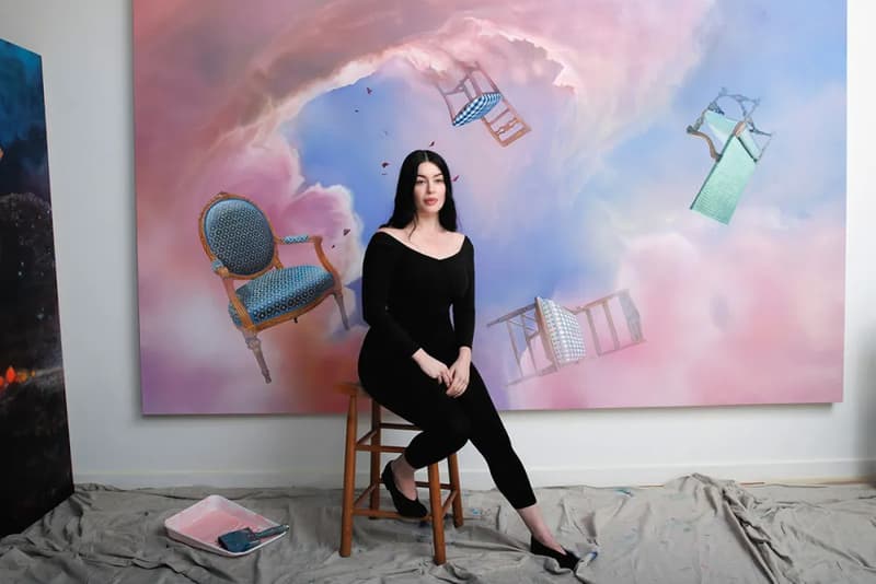 Ariana Papademetropoulos glass slipper thaddeaus ropac paris exhibition artworks paintings installation 