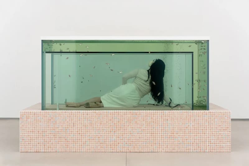 Ariana Papademetropoulos glass slipper thaddeaus ropac paris exhibition artworks paintings installation 