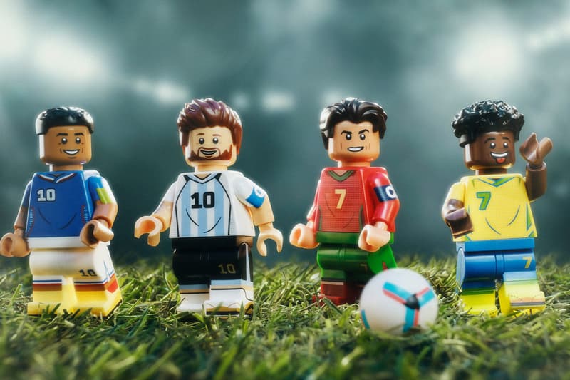 Cristiano Ronaldo, Kylian Mbappé, Lionel Messi and Vini Jr. Immortalized in New "LEGO Editions" Collection 2026 fifa world cup portugal brazil argentina france soccer football legends 