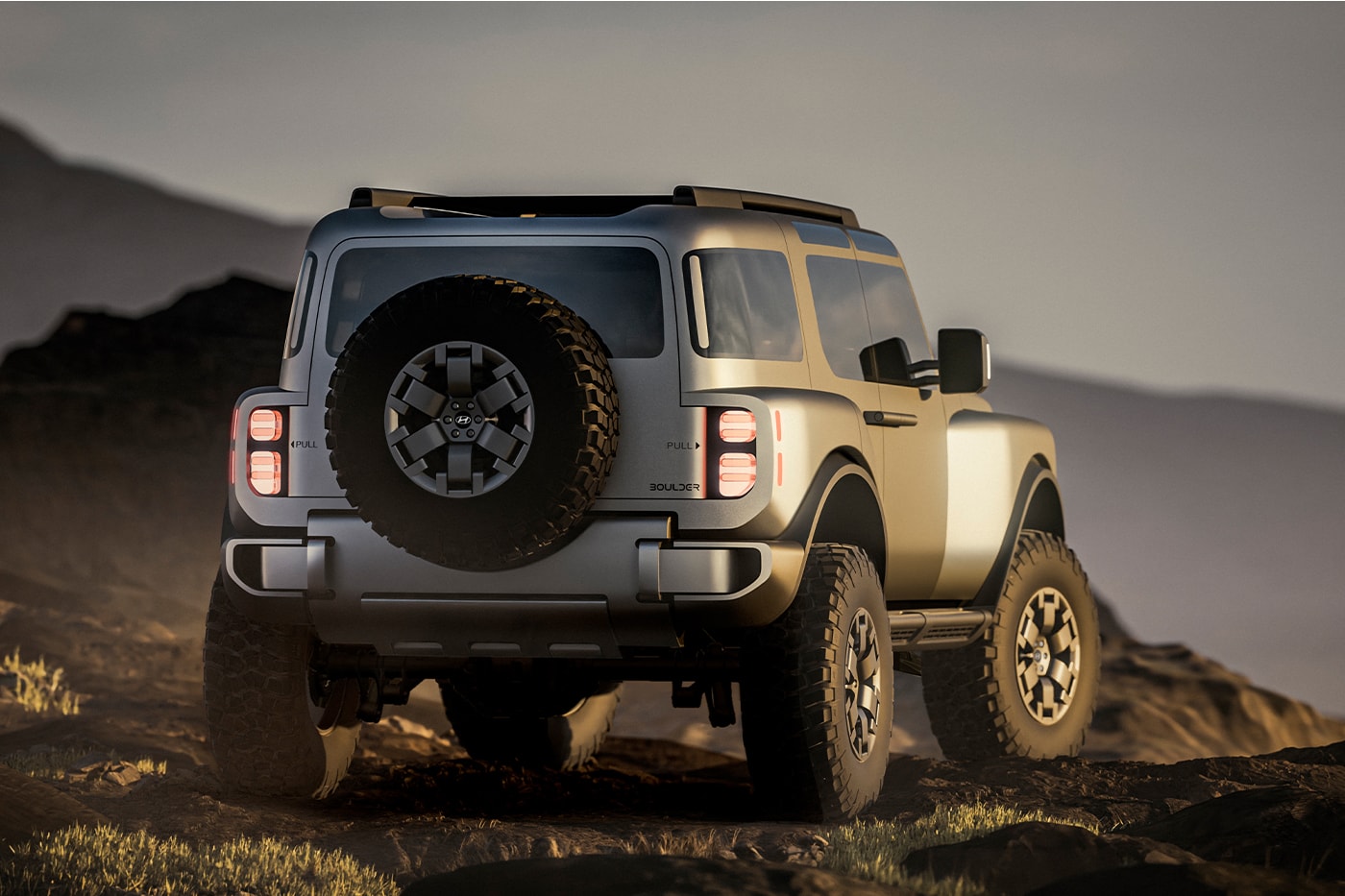Hyundai Unveils Rugged Boulder Concept, Previewing Its First Body-On-Frame Pickup off-road suv 2029 truck