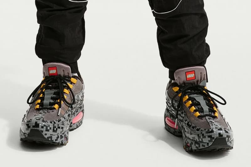 LEGO x Nike Air Max 95 "Brick Pixel" Smoke Grey/Metallic Silver-Black-University Gold-Hyper Pink Release Info