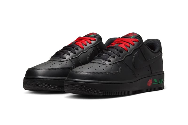 Nike Air Force 1 Low SE "Rose Black" Release Info Black/Sport Red-Pine Green-Black