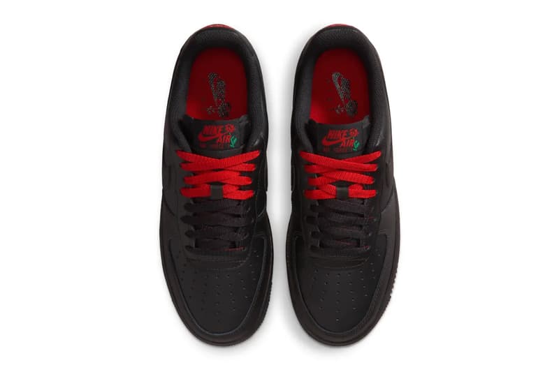Nike Air Force 1 Low SE "Rose Black" Release Info Black/Sport Red-Pine Green-Black