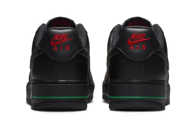 Nike Air Force 1 Low SE "Rose Black" Release Info Black/Sport Red-Pine Green-Black