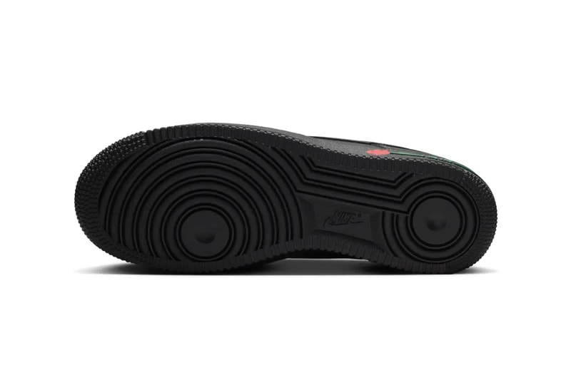 Nike Air Force 1 Low SE "Rose Black" Release Info Black/Sport Red-Pine Green-Black