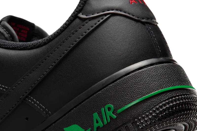 Nike Air Force 1 Low SE "Rose Black" Release Info Black/Sport Red-Pine Green-Black