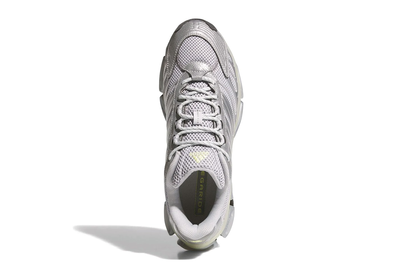 adidas Brings Futuristic Flair With the Megaride AG "Silver Metallic" KJ3001 core black sneaker shoe