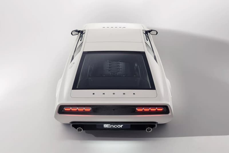 Encor Series 1 carbon-fiber Lotus Esprit restomod with analog-focused cockpit and modern details