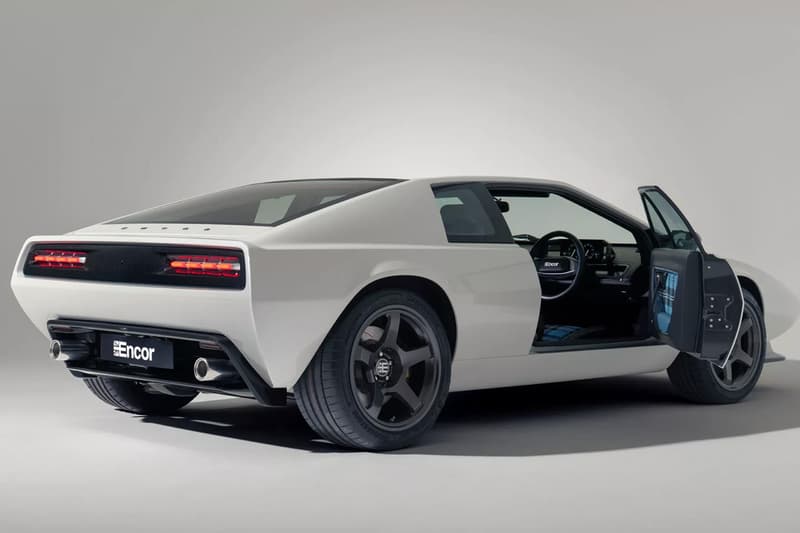 Encor Series 1 carbon-fiber Lotus Esprit restomod with analog-focused cockpit and modern details