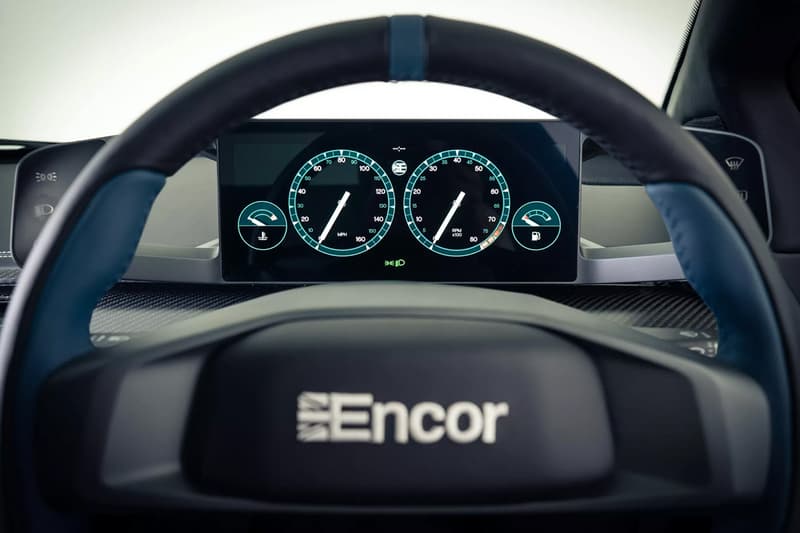 Encor Series 1 carbon-fiber Lotus Esprit restomod with analog-focused cockpit and modern details