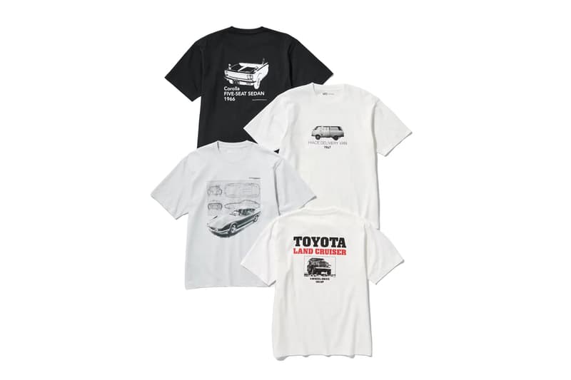 UNIQLO UT and Toyota Celebrate Automotive History With New Graphic Tee Collection collaborations Kosuke Kawamura 2000GT land cruiser HiAce corolla