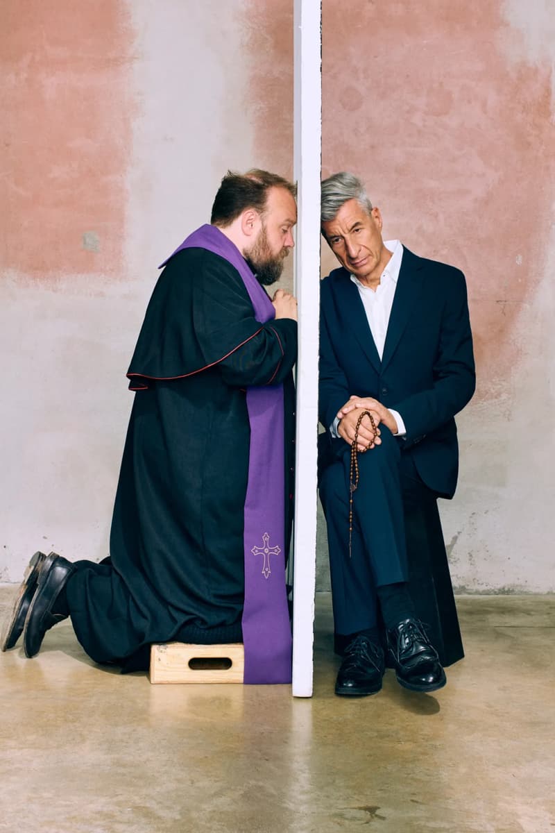 Maurizio Cattelan's Confessional hotline artwork installation detail - detail view 3