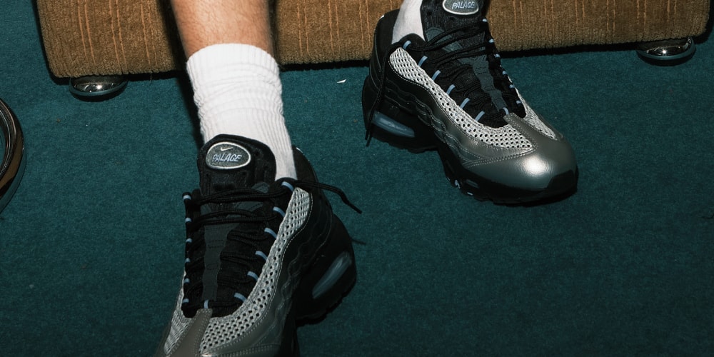 Palace and Nike Deliver the Air Max 95 in Silver Bullet Drag
