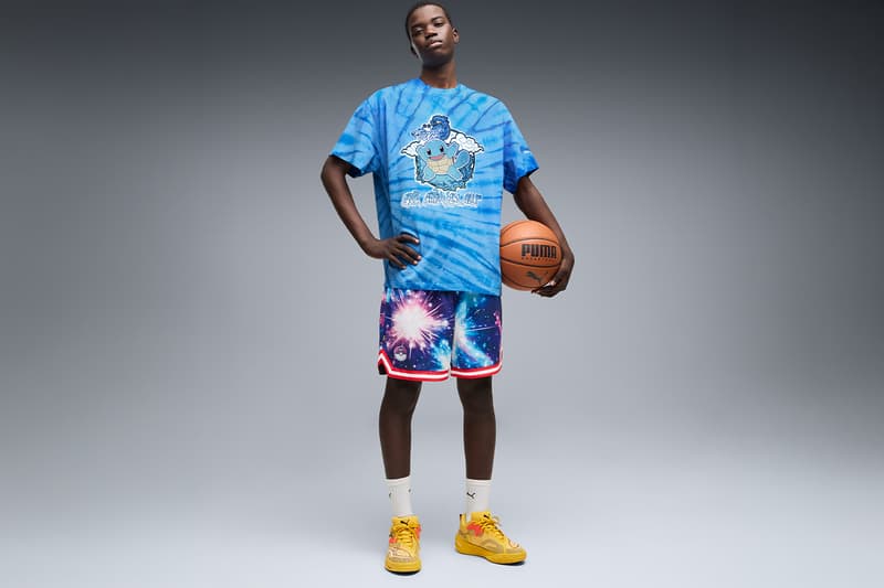 Puma and Pokémon Venture "Into Another World" for 30th Anniversary Collection footwear apparel collaboration PUMA All-Pro NITRO 2 Sun Pokémon, Espeon, and the Moonlight Pokémon, Umbreon