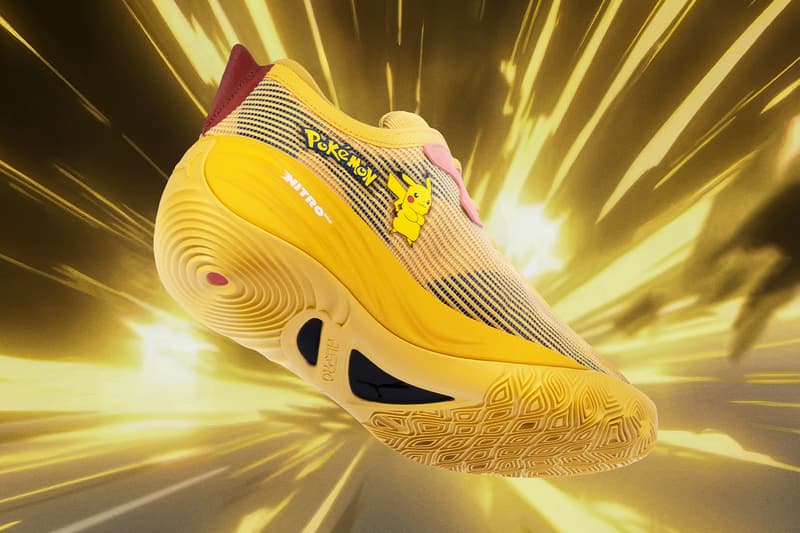 Puma and Pokémon Venture "Into Another World" for 30th Anniversary Collection footwear apparel collaboration PUMA All-Pro NITRO 2 Sun Pokémon, Espeon, and the Moonlight Pokémon, Umbreon