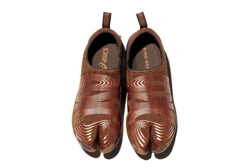 Kiko Kostadinov's ASICS LYASA FF Tabi Revealed in Two Dynamic Colorways Caramel/Rose Gold & Grey/Silver Release Info