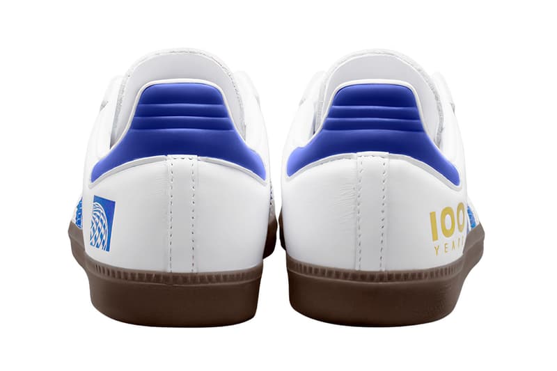 United Airlines 100th anniversary adidas Samba Collab official Images preview