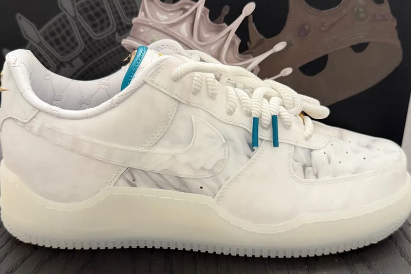 Lebron James and Nike Carve Out a Royal Air Force 1 Low "Marble" Frankie Walker af1 crown king 