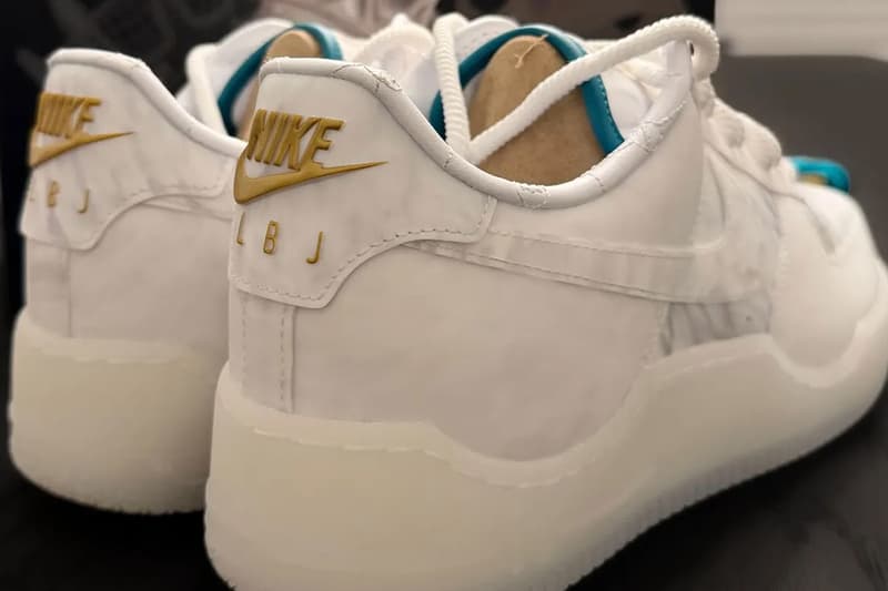 Lebron James and Nike Carve Out a Royal Air Force 1 Low "Marble" Frankie Walker af1 crown king 