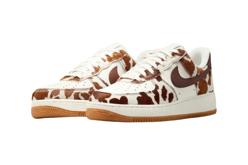 Nike Air Force 1 Low Cow Print Field Brown IO0442-200 Official Images