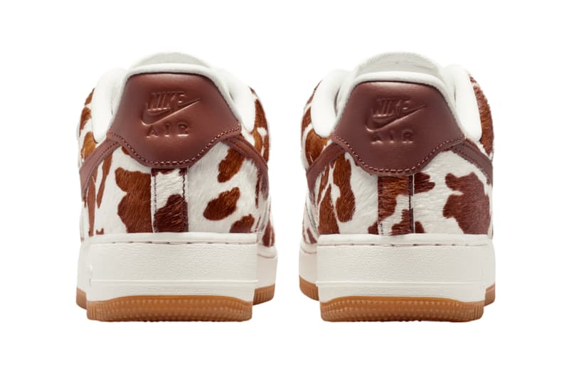 Nike Air Force 1 Low Cow Print Field Brown IO0442-200 Official Images