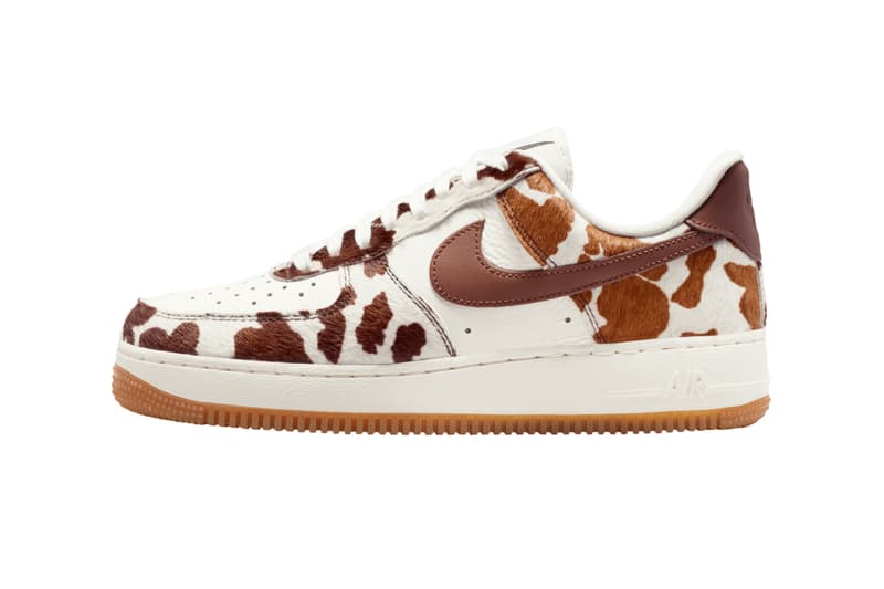 Nike Air Force 1 Low Cow Print Field Brown IO0442-200 Official Images