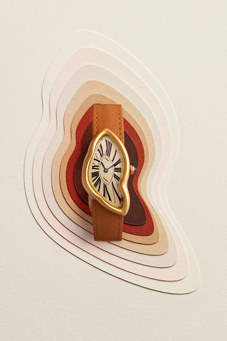 Cartier Crash watch detail