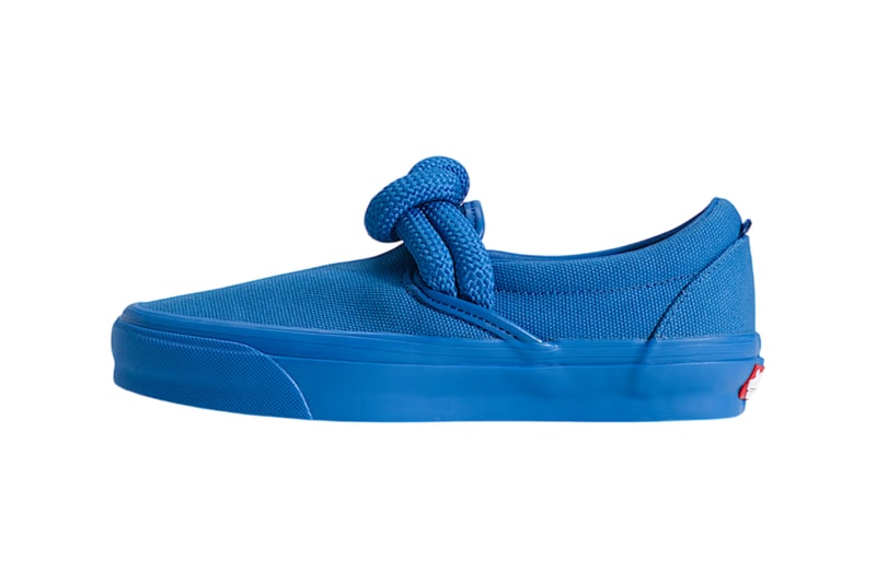 Vans Slip On 98 Knot vibram pack black off white daphne blue VN000Y1D2BO VN000Y1DICP Release Info