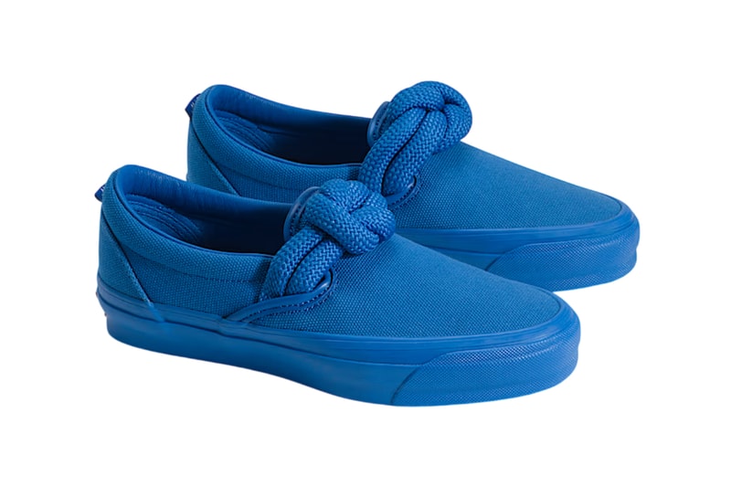 Vans Slip On 98 Knot vibram pack black off white daphne blue VN000Y1D2BO VN000Y1DICP Release Info