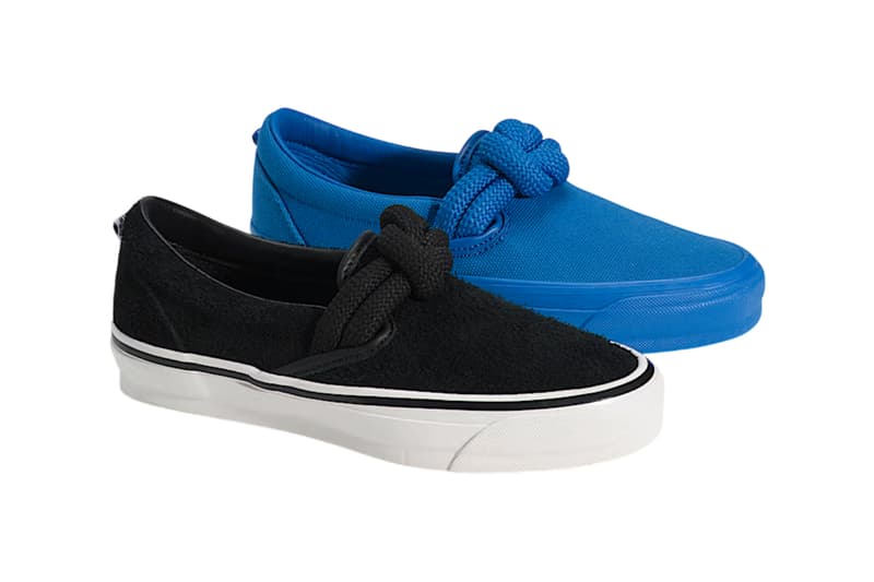 Vans Slip On 98 Knot vibram pack black off white daphne blue VN000Y1D2BO VN000Y1DICP Release Info