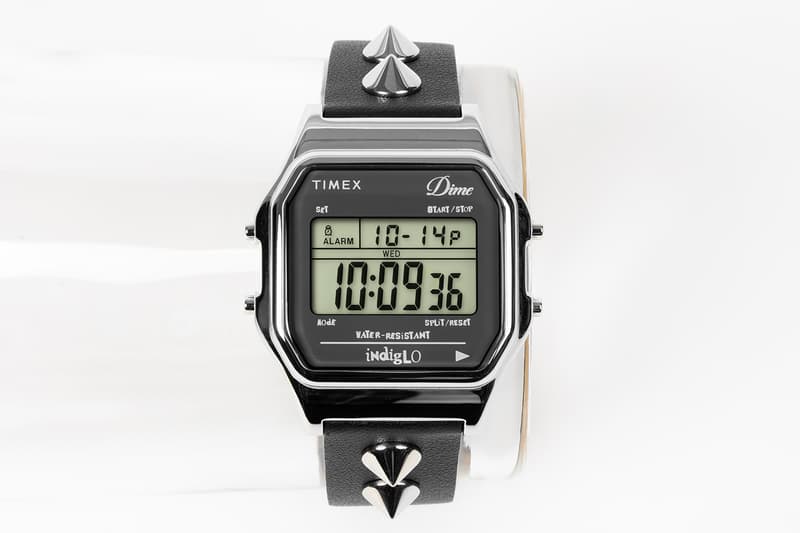 Dime and Timex Give the Classic T80 a Badass Studded Makeover collaboration wrist watch