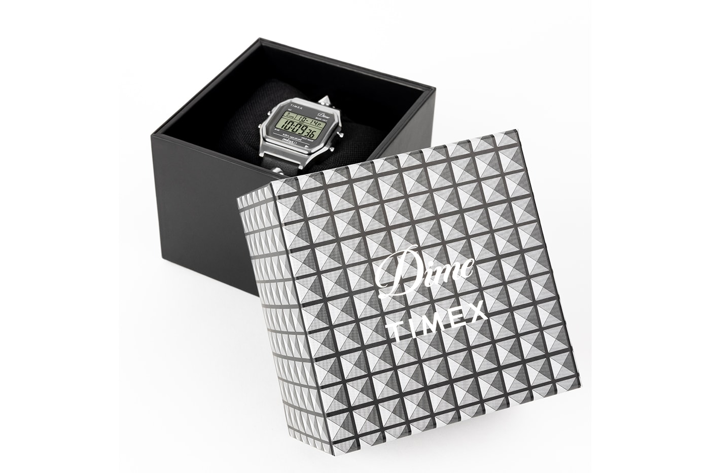 Dime and Timex Give the Classic T80 a Badass Studded Makeover collaboration wrist watch