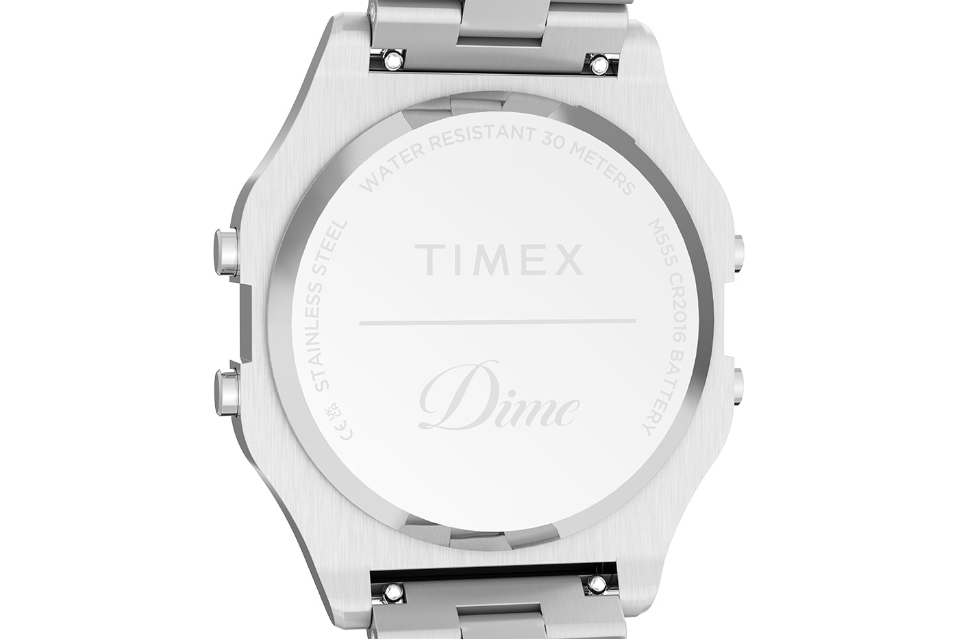 Dime and Timex Give the Classic T80 a Badass Studded Makeover collaboration wrist watch