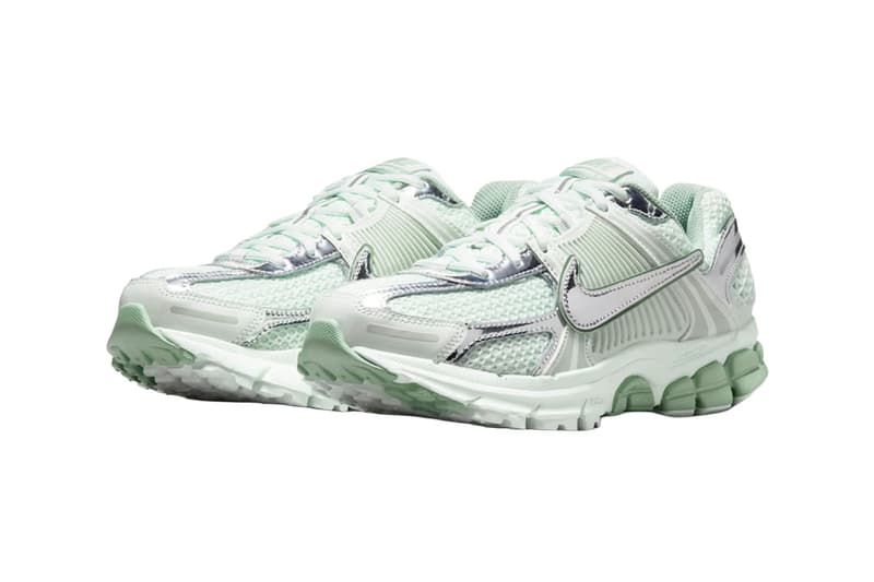 Nike Zoom Vomero 5 in Barely Green with Spruce Aura accents, women's exclusive release - detail view 3