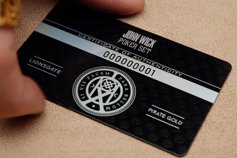 pirate gold lionsgate John Wick Poker Set Release Info