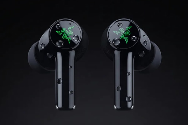 Razer Hammerhead V3 HyperSpeed wireless gaming earbuds with charging case that doubles as a low-latency USB-C receiver