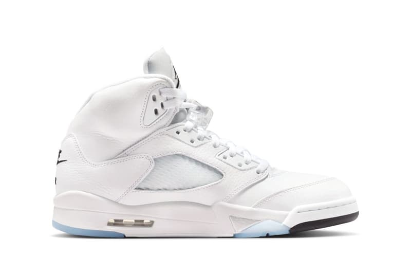 Air Jordan 5 "White Metallic" HQ7978-103 Release Info White/Metallic Silver-Black jordan brand nike