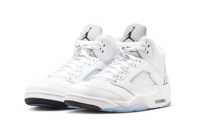 Air Jordan 5 "White Metallic" HQ7978-103 Release Info White/Metallic Silver-Black jordan brand nike