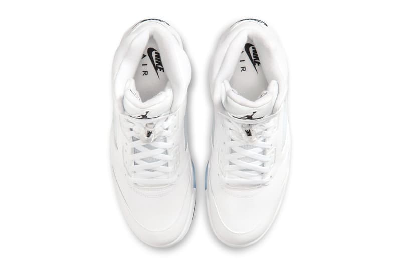 Air Jordan 5 "White Metallic" HQ7978-103 Release Info White/Metallic Silver-Black jordan brand nike