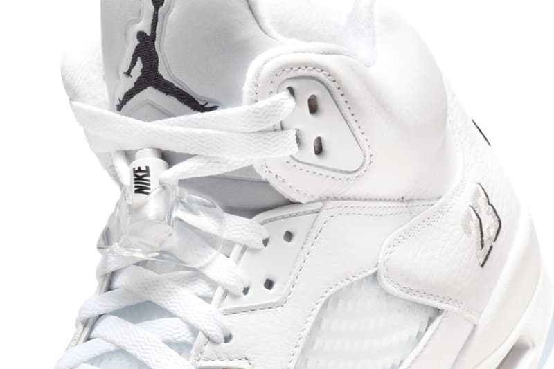 Air Jordan 5 "White Metallic" HQ7978-103 Release Info White/Metallic Silver-Black jordan brand nike