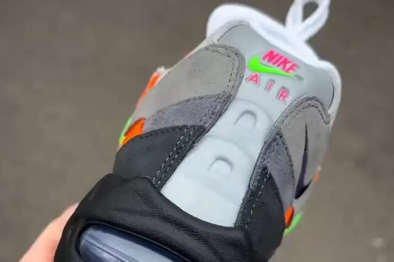 Nike Reimagines the Air Max 95 With a Vibrant "Multicolor" Woven Upper White/Pearl Grey/Light Charcoal/Purple Dynasty "Grey/Multi" IB3695-100