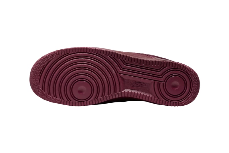 Syna Nike Air Force 1 07 Dark Beetroot Red Oxide IO9970-638 Release Info