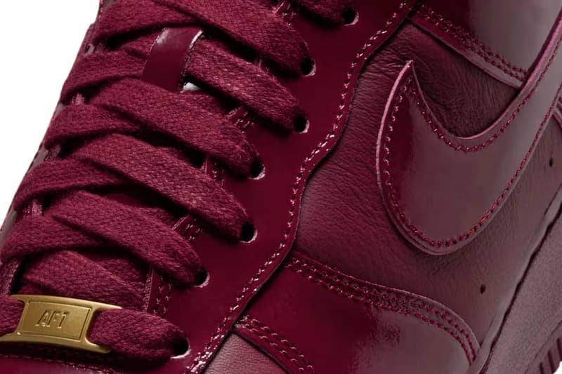 Syna Nike Air Force 1 07 Dark Beetroot Red Oxide IO9970-638 Release Info