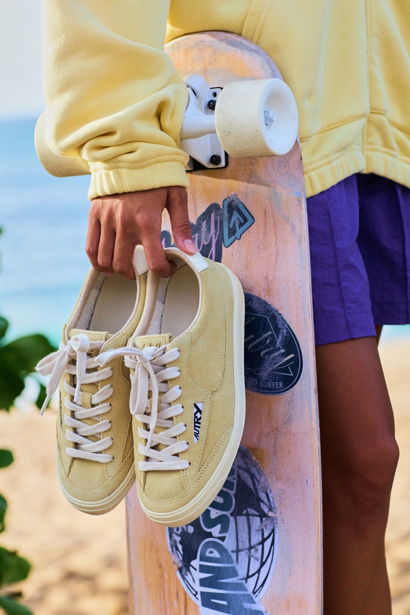 autry windscape longboarding hawaii sneakers coastal suede leather canvas metallic gum sole lightweight surf footwear style streamlined 