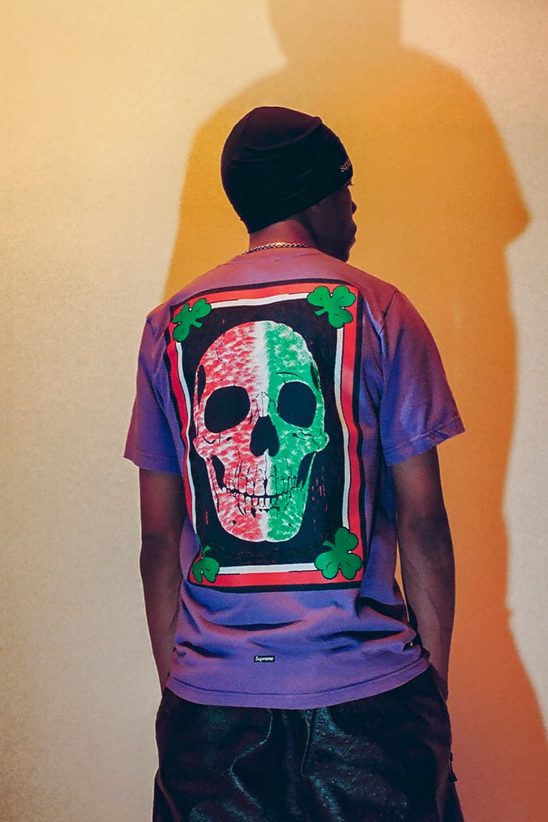 Mike Kelley x Supreme Spring 2026 Collaboration release info  S/S Shirt, Thermal, Ringer Tee, Hooded Sweatshirt, Sweatpant, two T-Shirts, Camp Cap, Vans® Era and Half Cab, Faribault Mills® Throw Blanket and Skateboard