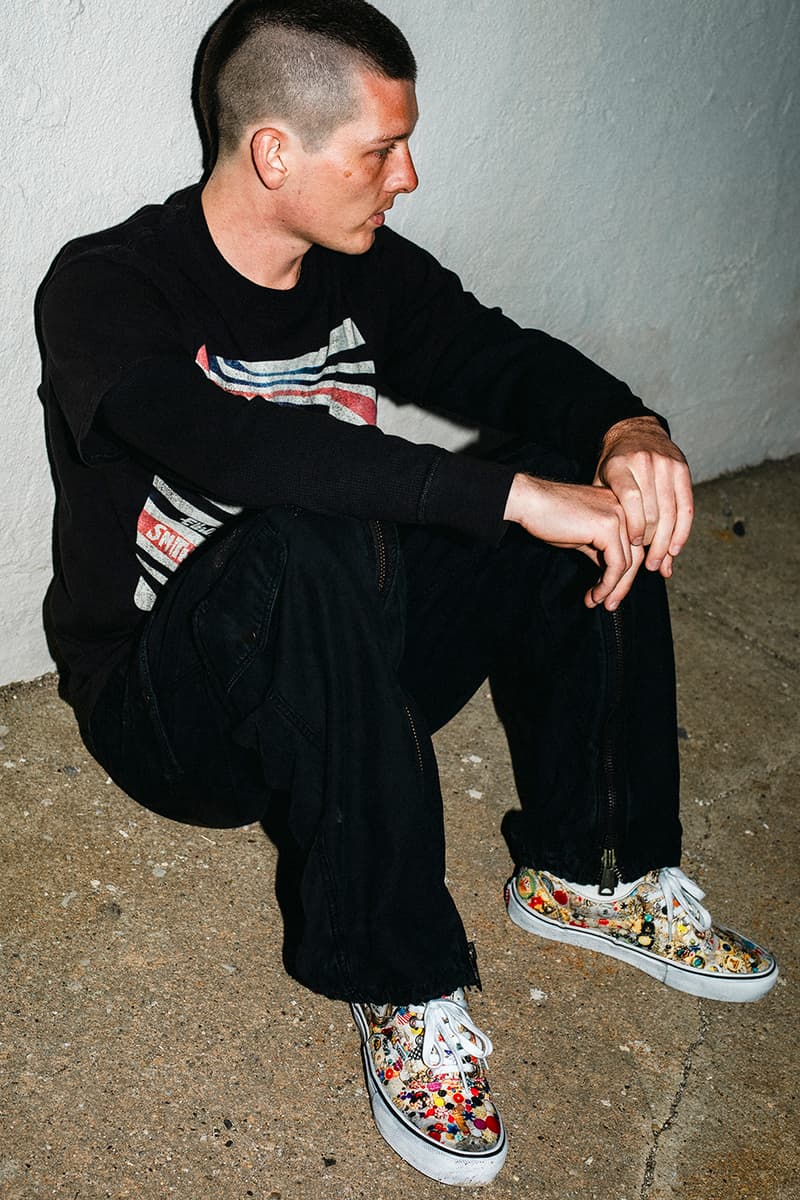 Mike Kelley x Supreme Spring 2026 Collaboration release info  S/S Shirt, Thermal, Ringer Tee, Hooded Sweatshirt, Sweatpant, two T-Shirts, Camp Cap, Vans® Era and Half Cab, Faribault Mills® Throw Blanket and Skateboard