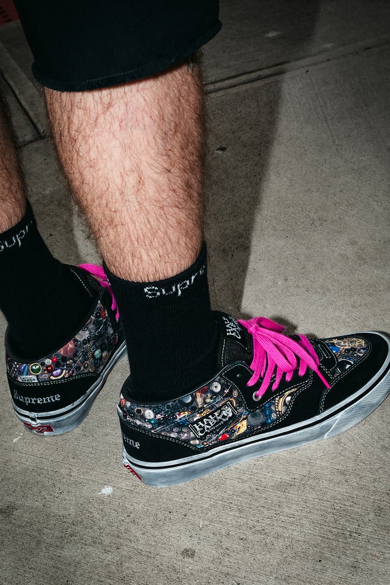 Mike Kelley x Supreme Spring 2026 Collaboration release info  S/S Shirt, Thermal, Ringer Tee, Hooded Sweatshirt, Sweatpant, two T-Shirts, Camp Cap, Vans® Era and Half Cab, Faribault Mills® Throw Blanket and Skateboard