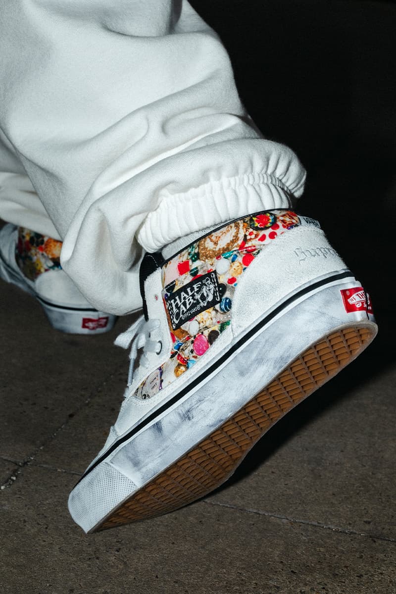 Mike Kelley x Supreme Spring 2026 Collaboration release info  S/S Shirt, Thermal, Ringer Tee, Hooded Sweatshirt, Sweatpant, two T-Shirts, Camp Cap, Vans® Era and Half Cab, Faribault Mills® Throw Blanket and Skateboard